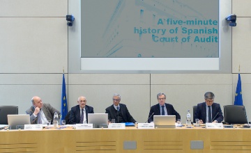 10-03-2017. Presentación ante el Tribunal de Cuentas Europeo de los informes de fiscalización del Tribunal de Cuentas sobre el proceso de reestructuración bancaria y sobre la función supervisora del Banco de España
